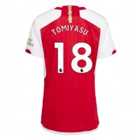 Camisa de time de futebol Arsenal Takehiro Tomiyasu #18 Replicas 1º Equipamento Feminina 2023-24 Manga Curta